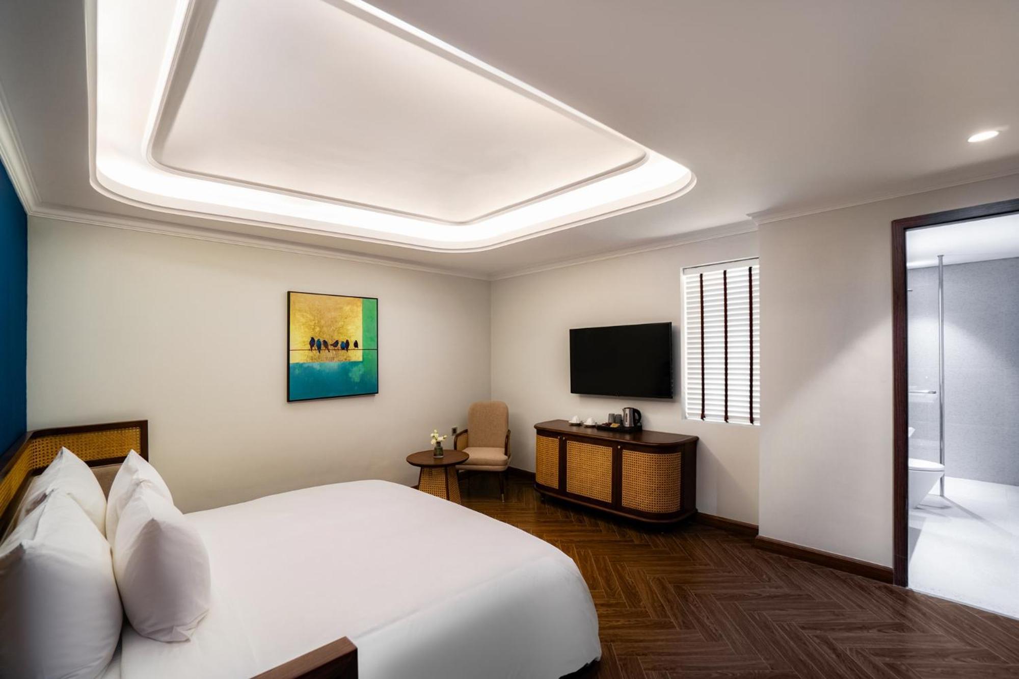 La Siesta Classic Hang Thung ฮานอย ภายนอก รูปภาพ A bedroom at the hotel