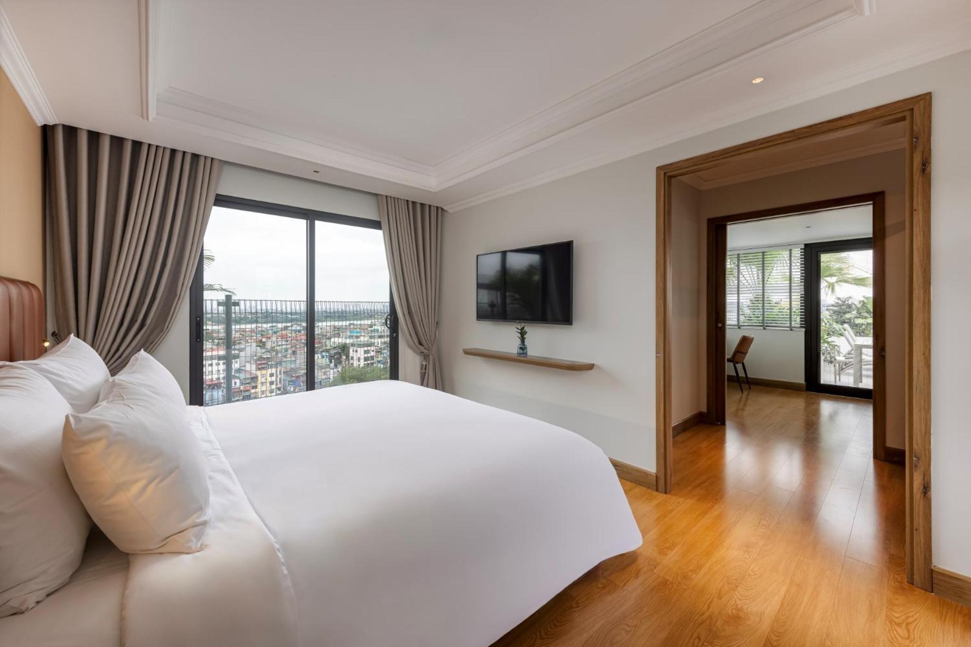 La Siesta Classic Hang Thung ฮานอย ภายนอก รูปภาพ A bedroom at the hotel
